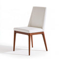 Chaise de salle à manger aux lignes épurées, coloris blanc